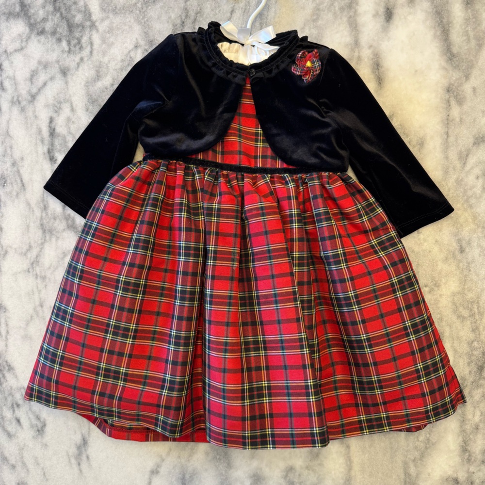 Pippa & Julie girls Christmas dress